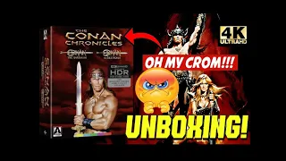 THE CONAN CHRONICLES ★ OH MY CROM! 😡 COLLECTOR 4K UHD ARROW UNBOXING CONAN LE BARBARE & DESTRUCTEUR!