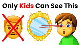 Only kids can see something in this mirror...