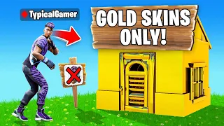 I Went UNDERCOVER in a GOLD ONLY Tournament! (Fortnite)