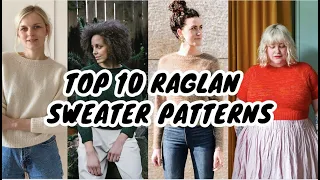 Top 10 Raglan Sweater Patterns || CreaBea Knitting Podcast