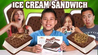 ICE CREAM SANDWICH MAKER with Worms & Crickets!!! DIY!