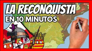 ✅ La RECONQUISTA de la PENÍNSULA IBÉRICA en 11 minutos | Resumen fácil y divertido