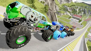 Monster Jam | Monster Truck | Insane Monster Jam Truck Jumps #102 - BeamNG Drive