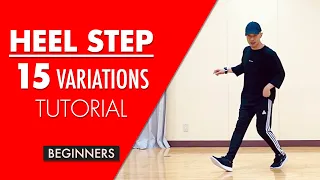House Dance Basic Step Tutorial for Beginners | 15 Heel Step Variations