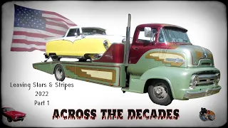 Classic American  Cars Leaving Stars & Stripes Show at Tatton Park 2022 Part 1.