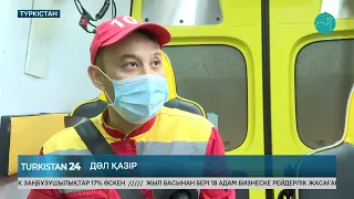 Дәл қазір Түркістанда: Жедел жәрдем көлігіне басқа көліктер жол бере ме?