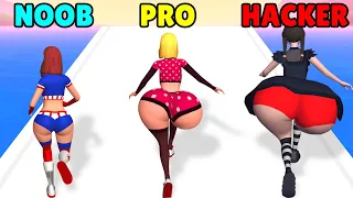 NOOB vs PRO vs HACKER in Twerk Race