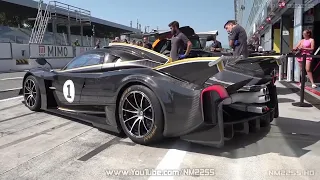 Pagani Huayra R with UNRESTRICTED exhaust sound  9000rpm NA V12 engine by VIRAL...