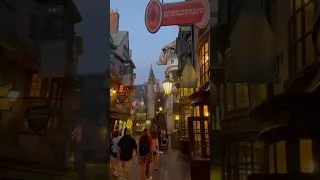 Diagon Alley At Night Is Hypnotic | Harry Potter | #shorts