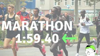 Eliud Kipchoge Sub-2-Hour Marathon Race Footage + Splits