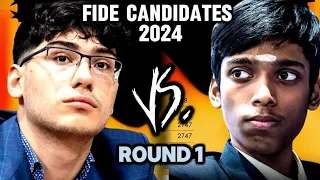 2 KNIGHTS + ROOK SAC!! | Alireza Firouzja (2760) vs. Praggnanandhaa R (2747) | FIDE Candidates 2024