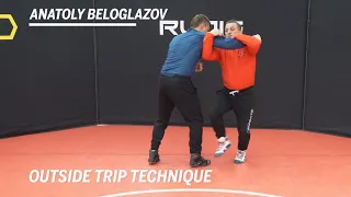 Outside Trip Technique: Wrestling Moves with Anatoly Beloglazov | RUDIS
