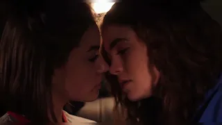 night drive/kiss scene
