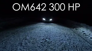 Mercedes-Benz W212 Fast Night Snow Drive POV