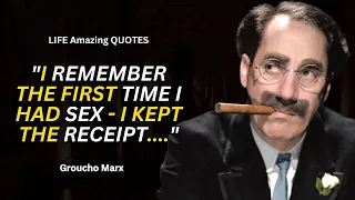 GROUCHO MARX: Legendary Memorable Quotes | Wisdom of Groucho Marx - Famous Quotes #quotes