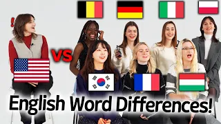 American was shocked by English Word differences around the world!