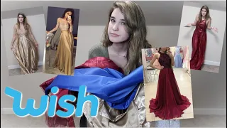 Trying on CHEAP Prom Dresses from WISH.COM!! SERIOUSLY?!