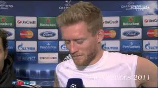 Juan Mata & Andre Schurrle Post Match Interview Steaua Bucharest 0-4 Chelsea 1/10/13