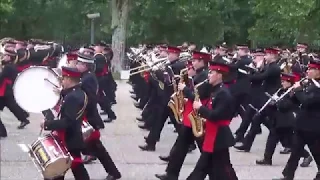 The Massed Bands of the Household Division - Rehearsing for Beating Retreat