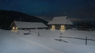 Winter Storm in the Ukrainian Carpathians┇Howling Wind┇Nature Sounds for Sleep, Study & Relaxation