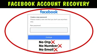 How To Recover Facebook Password without email and phone number in 2024 || Facebook Recovery