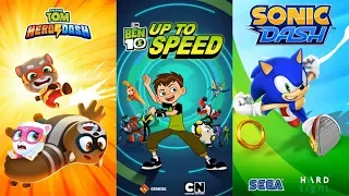 Ben 10 Up to Speed VS Sonic Dash VS Talking Tom Hero Dash