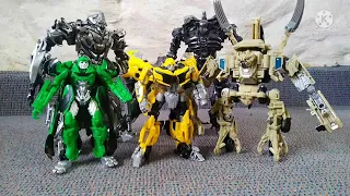 Transformers The Last Knight Wave 3 Deluxe Bumblebee Premier Edition Review (stop motion)