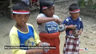 Warga Desa Muara Muntai Ulu Antusias Menangkan Lomba Gasing