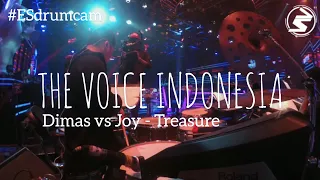 Echa Soemantri - Dimas vs Joy - Treasure | The Voice Indonesia, Battle Round #ESdrumcam