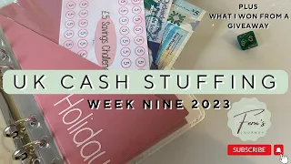 UK Cash Stuffing 2023 Week 9 | £210 | Low Income Budgeting + What I Won in a Giveaway