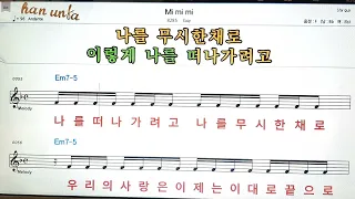 Mi Mi Mi/Guy👍노래 반주, 코드 악보,가라오케💋Karaoke*Sheet Music*Chord*MR