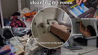 cleaning my room: faxina + nova decoração no quarto💕
