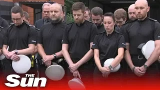 Minute of silence held for PC Andrew Harper by police colleagues