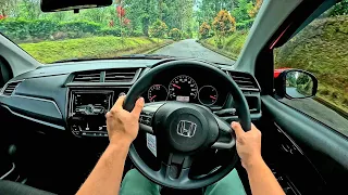 Driving POV HONDA NEW BRIO SATYA 1.2 E CVT 2024 | TES TANJAKAN & TOL HUJAN | Car Test Drive ASMR