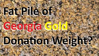 I mined a fat pile of GEORGIA powder GOLD. Can you guess how much? #americasbackyardgold