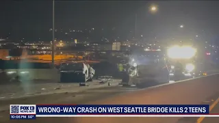 Two 18-year-olds killed in wrong-way crash on West Seattle Bridge | FOX 13 Seattle