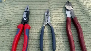 Stripper Showdown!!! Knipex 13 82 8 vs Klein 2005N vs Carlyle CHT WSCCP. All-In-One Wire Strippers.