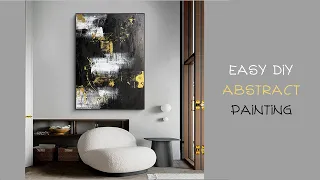 Easy DIY Textured Art Suitable For Almost Any Interior Design Style | Abstract Painting Tutorial