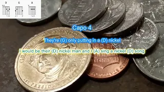 Nickel Song by Melanie play along with scrolling guitar chords and lyrics