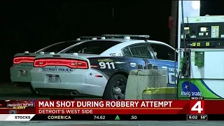 Man shot during robbery attempt in Detroit