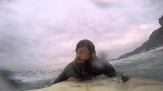 Messy but fun swell in Muizenberg