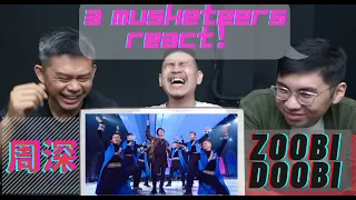 周深 ZoobiDoobi 完美演绎印度歌舞！【ENG SUBS】|| Three Musketeers React!