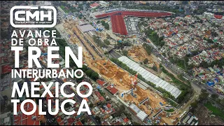 Avance de obra Tren Interurbano México - Toluca