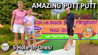 AMAZING Classic Putt Putt course! Competitive Round! FIVE Hole in Ones! ⛳️ #minigolf #Burlington