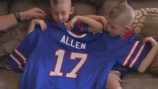 Josh Allen surprises twin fans