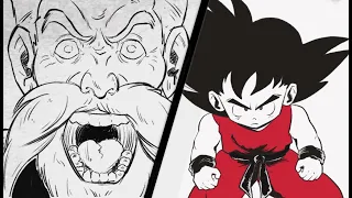 Master Roshi VS Goku - Lightning Flash Surprise Attack (fan animation)
