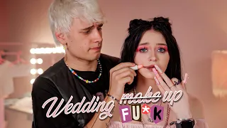 WORST wedding MAKEUP for 1 HOUR // Thx to Maks Nemcev from XO TEAM