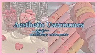 CUTE AESTHETIC USERNAMES  🎀 | Untaken Edition 2022