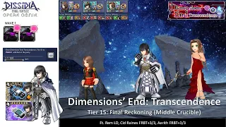 DFFOO GL | Dimensions End Transcendence Tier 15 SHINRYU | Ticket Challenge Quest ft LD Rem Only