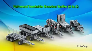 [MOC] LEGO Technic Universal 6 in 1 Turntable Drawbar Trailer (2022)